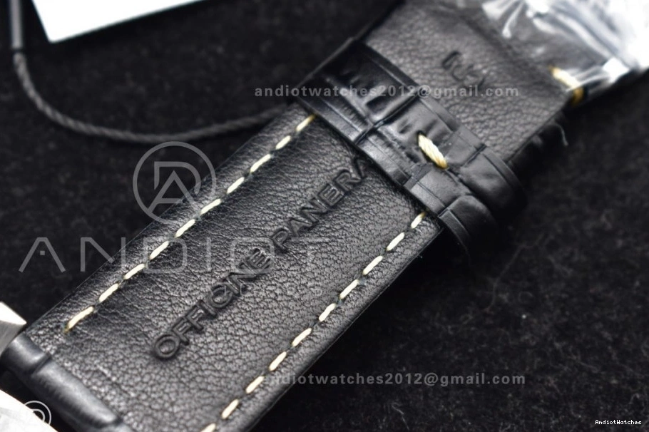 P.9010 PAM1312 Black TimelessDesign Clone Edition Dial SBF Leather Best Strap on 1:1 Black 440 0517